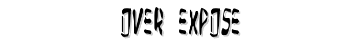Over Expose font